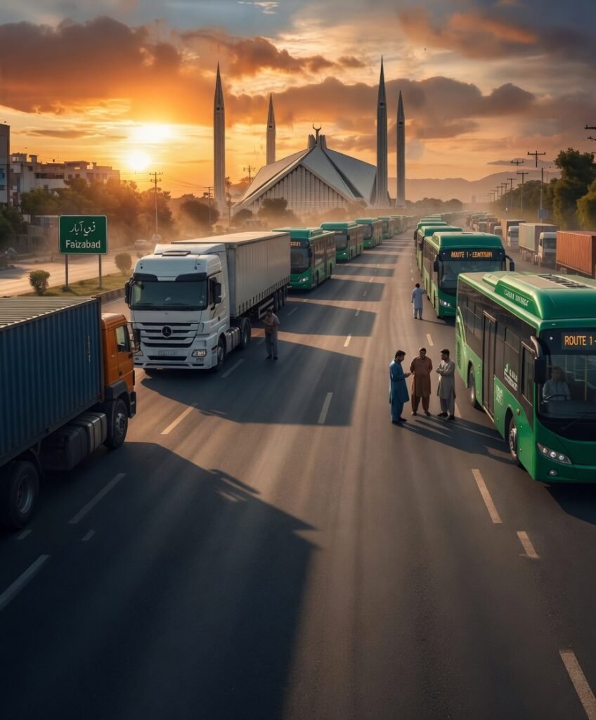Islamabad and Rawalpindi have suspe_nded all public and goods transport until further notice amid heightened security ahead of possible US-Ir@n talks in the capital.